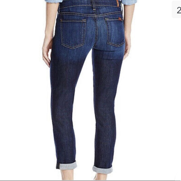 7 FOR ALL MANKIND Skinny Crop and Roll in Nouveau New York Dark - Picture 2 of 11